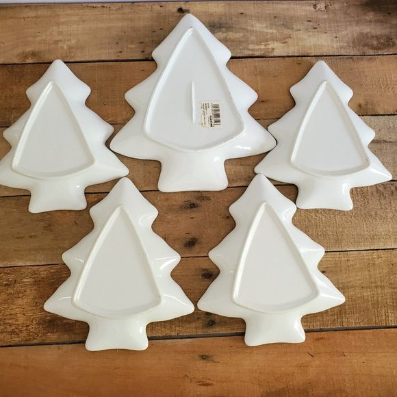 White ceramic appetizer and serving plates - Picture 8 of 9